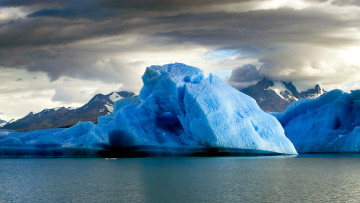 обоя природа, айсберги и ледники, гора, ледяная