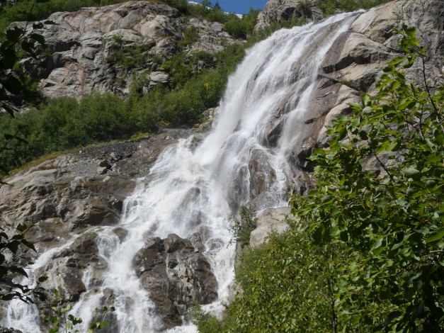 Обои картинки фото алибекский водопад, природа, водопады, кавказ, водопад, алибекский