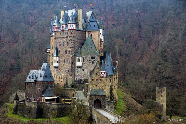 Обои картинки фото eltz castle, города, замки германии, замок