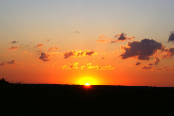 Картинка природа восходы закаты небо облака горизонт закат