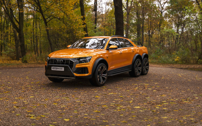 Обои картинки фото audi q8 6x6 off road , pit bull, автомобили, audi, q8, 6x6, off, road, pit, bull