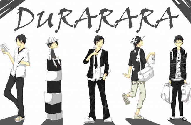 Обои картинки фото аниме, durarara, orihara, izaya, изая, орихара