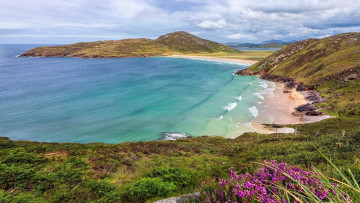 Картинка rosguill county+donegal ireland природа побережье county donegal