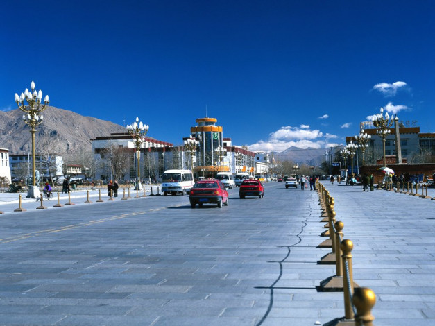 Обои картинки фото города, другое, тибет, округ китая, шигадзе, sigatse, xigaze, shigatse