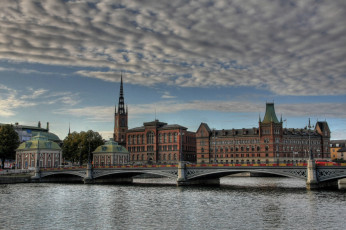 Картинка stockholm города стокгольм швеция мост