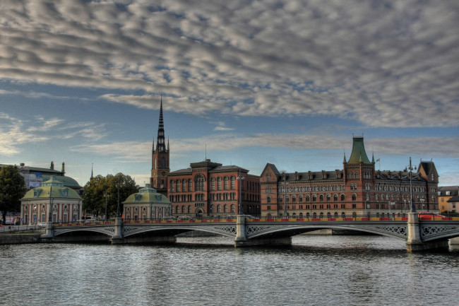 Обои картинки фото stockholm, города, стокгольм, швеция, мост
