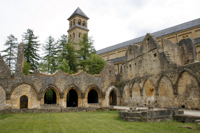 Обои картинки фото города, дворцы, замки, крепости, abbaye, notre, dame, d, , orval, belgium