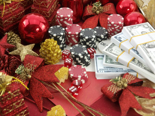 Картинка праздничные разное новый год украшения новогоднее казино фишки