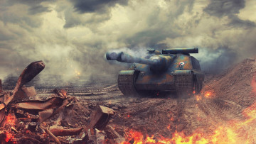 Картинка world of tanks видео игры мир танков танк amx-50 foch