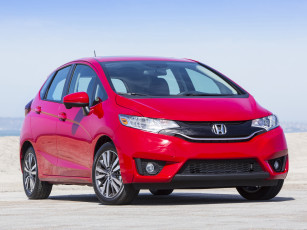 Картинка автомобили honda красный 2014 fit us-spec