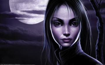 Картинка tang+yuehui фэнтези девушки портрет девушка лицо луна tang yuehui