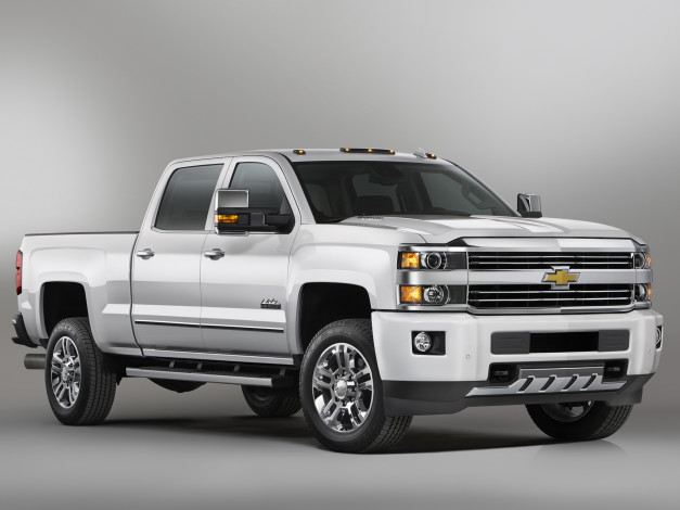 Обои картинки фото автомобили, chevrolet, 2015, silverado, 2500, hd, high, country, cab, crew