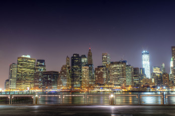 обоя new york, города, нью-йорк , сша, небоскребы, залив