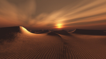Картинка природа пустыни солнце барханы пустыня