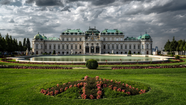 Обои картинки фото belvedere palace, города, вена , австрия, дворец