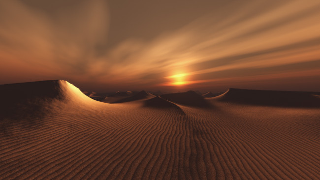 Обои картинки фото природа, пустыни, солнце, барханы, пустыня