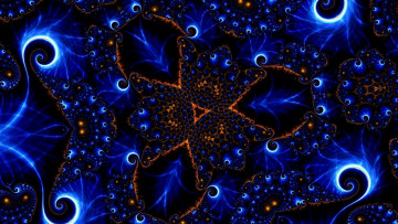 Картинка 3д+графика фракталы+ fractal фон узор цвета