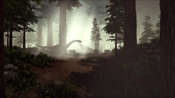 Картинка видео+игры ark +survival+evolved динозавр лес