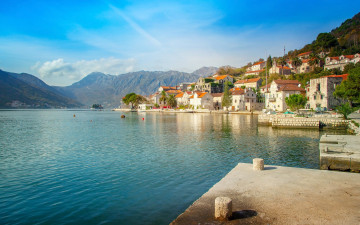 обоя perast, montenegro, города, - панорамы