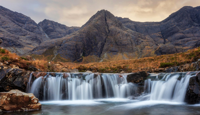 Обои картинки фото fairy falls, scotland, природа, водопады, fairy, falls