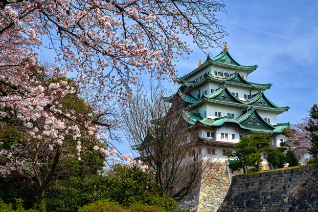Обои картинки фото города, замки японии, замок