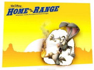 обоя кролик, мультфильмы, home, on, the, range