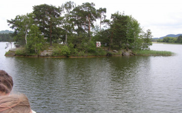 Картинка природа реки озера река остров деревья