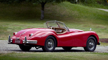 Картинка jaguar xk140 автомобили великобритания land rover ltd