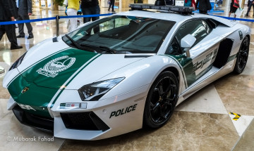 Картинка dubai police car автомобили выставки уличные фото lamborghini