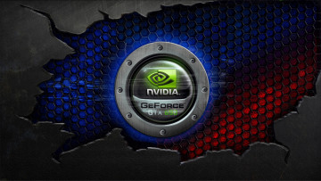 обоя компьютеры, nvidia, логотип