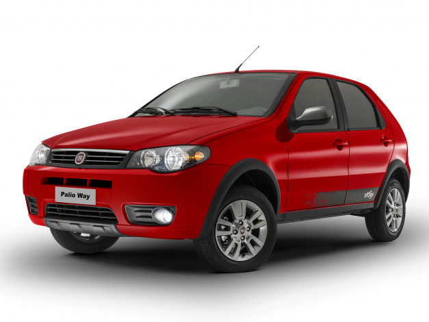 Обои картинки фото автомобили, fiat, fire, 178, way, palio, красный, 2014г