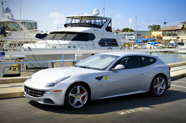 Обои картинки фото ferrari ff newport beach, автомобили, ferrari, италия, спортивные, гоночные, s, p, a