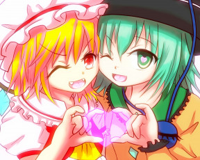 Картинка аниме touhou фон взгляд девушки