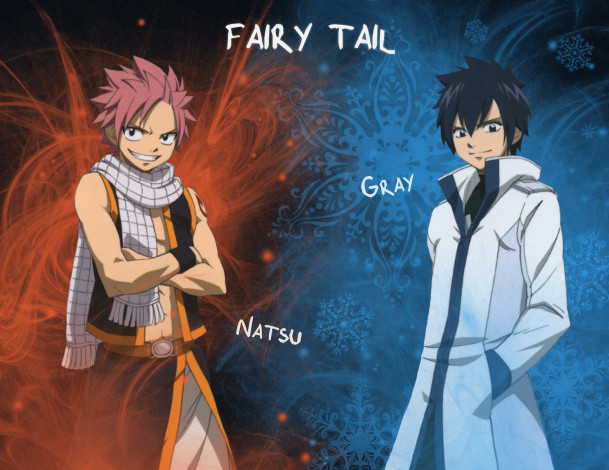 Обои картинки фото аниме, fairy tail, хвост, феи