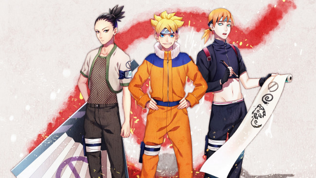 Обои картинки фото аниме, naruto, парни