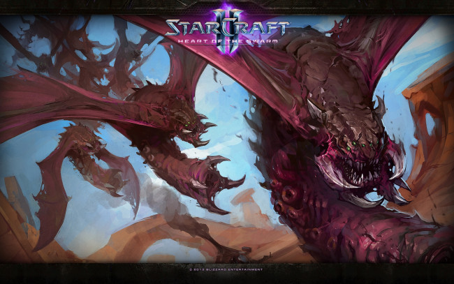 Обои картинки фото видео игры, starcraft ii,  heart of the swarm, игра, heart, of, the, swarm, стратегия, starcraft, 2