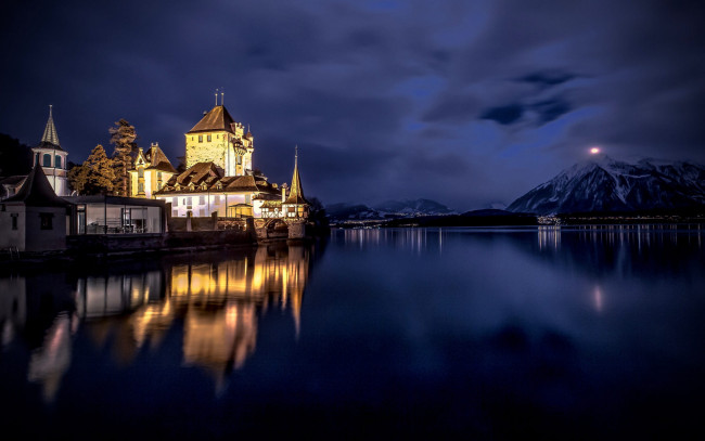 Обои картинки фото города, замок оберхофен , швейцария, oberhofen, castle