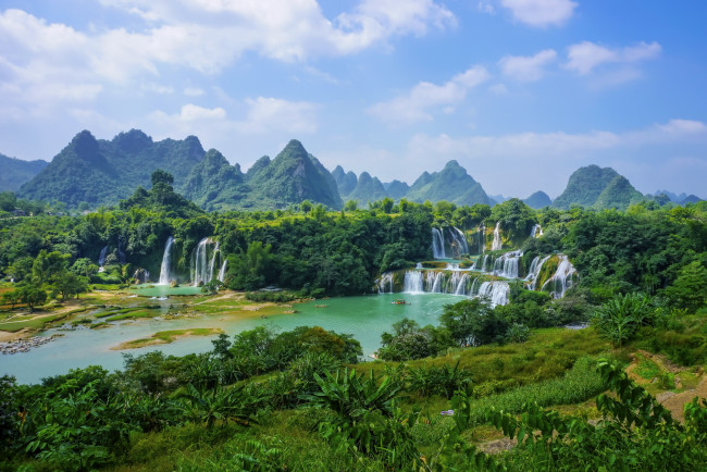 Обои картинки фото vietnam, природа, водопады