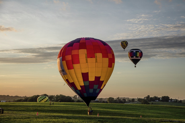 Обои картинки фото авиация, воздушные шары дирижабли, небо, воздушные, шары, полет