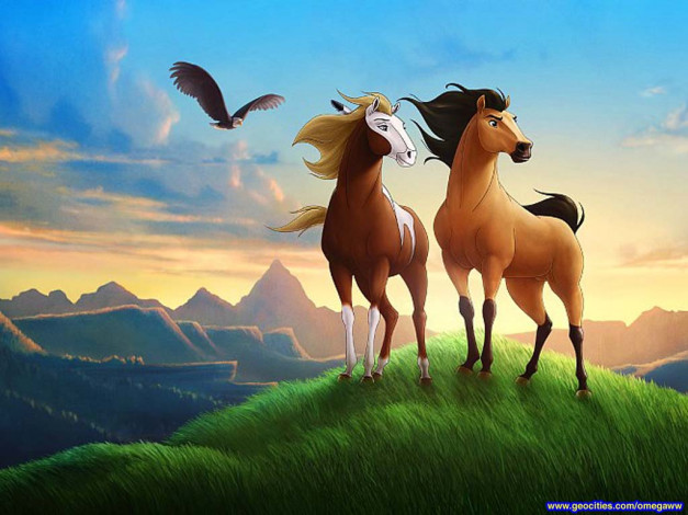 Обои картинки фото мультфильмы, spirit, stallion, of, the, cimarron