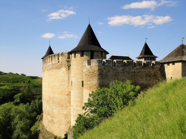 Обои картинки фото хотинская, крепость, xv, века, украина, города, дворцы, замки, крепости, замок