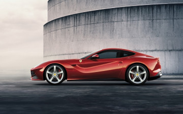 обоя автомобили, ferrari, красный, башня