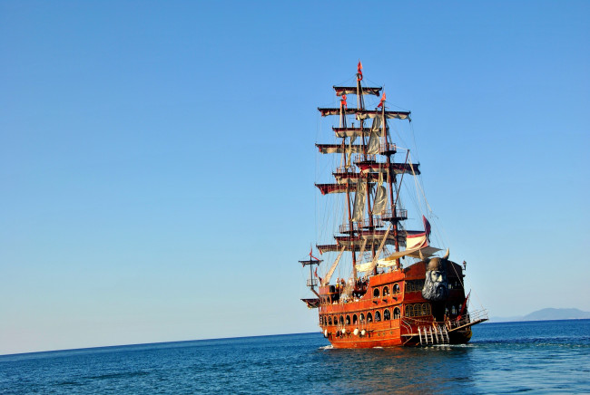 Обои картинки фото корабли, парусники, мачты, викинг