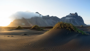 Картинка природа пейзажи vestrahorn горы исландия