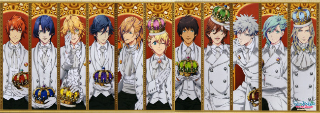 Обои картинки фото аниме, uta no prince-sama, парни