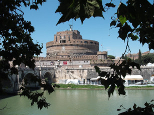 Картинка города рим +ватикан+ италия река мост