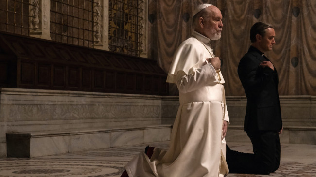Обои картинки фото кино фильмы, the new pope , сериал, священники, молитва