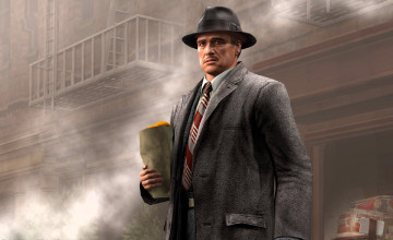 Картинка видео+игры the+godfather мужчина пальто шляпа пакет дом