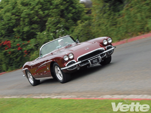 Обои картинки фото 1962, chevy, corvette, supercharger, автомобили