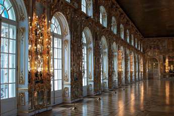 Картинка екатерининский дворец санкт петербург интерьер дворцы музеи окна паркет позолота зал